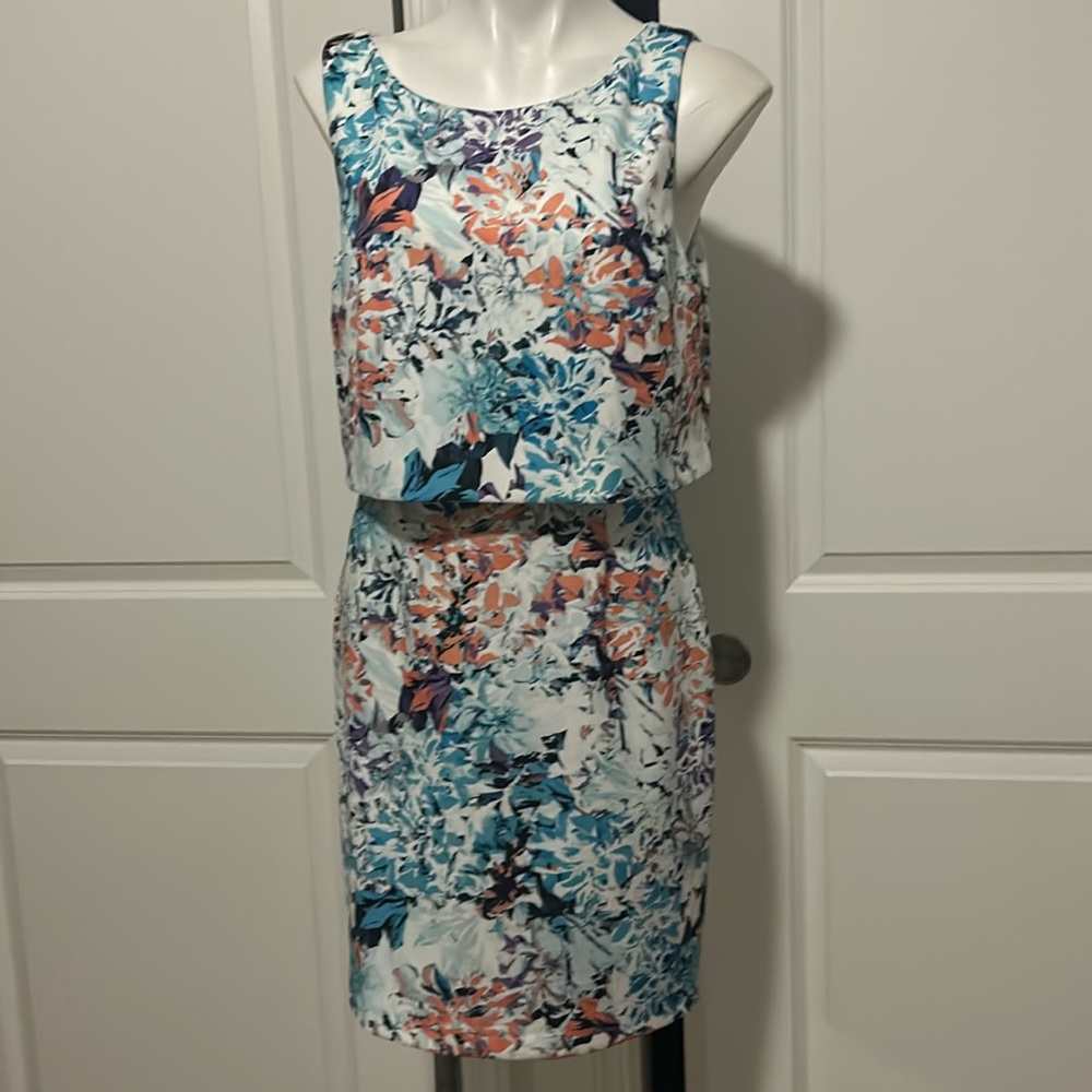 Floral Sleeveless Dress - Multicolor